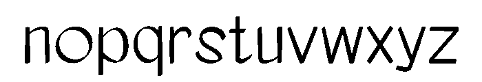 Nailadia Font LOWERCASE