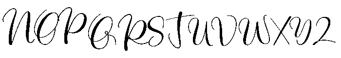 Nailart Font UPPERCASE