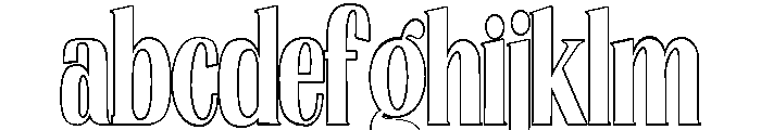 Nakumita Condensed Outline FONT