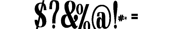 Nakumita-Condensed Font OTHER CHARS