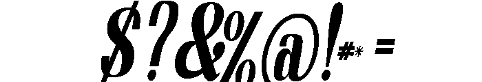 Nakumita-CondensedOblique Font OTHER CHARS