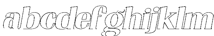 Nakumita Exp Obliq Outline FONT
