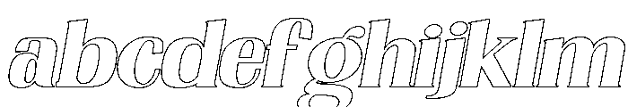 Nakumita-ExpObliqOutline FONT