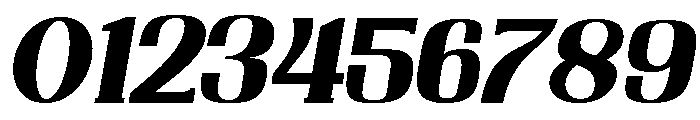 Nakumita Expanded Oblique Font OTHER CHARS