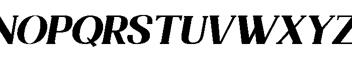 Nakumita Expanded Oblique Font UPPERCASE