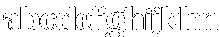 Nakumita Expanded Outline FONT