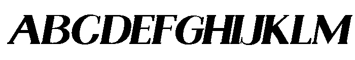 Nakumita-ExpandedOblique Font UPPERCASE
