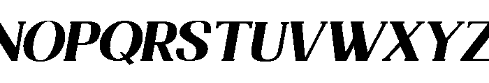 Nakumita-ExpandedOblique Font UPPERCASE