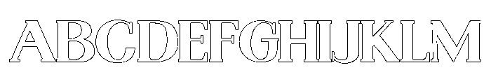 Nakumita-ExpandedOutline Font UPPERCASE