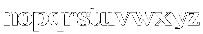 Nakumita-ExpandedOutline Font LOWERCASE