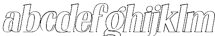 Nakumita Oblique Outline FONT