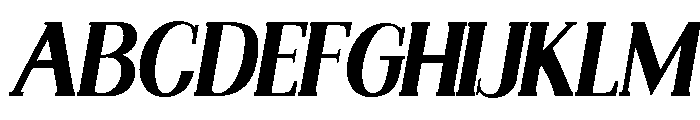 Nakumita-Oblique Font UPPERCASE