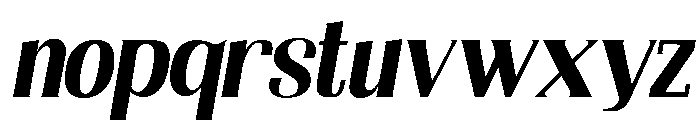 Nakumita-Oblique Font LOWERCASE