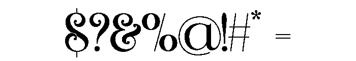 Nalgin-Regular Font OTHER CHARS