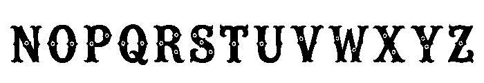 Nancy Regular Font UPPERCASE