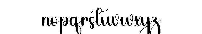 Napkins Font LOWERCASE