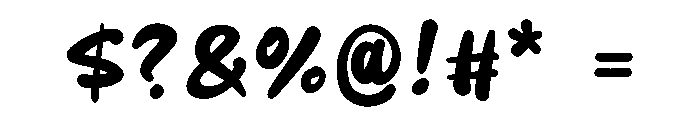 Nara Marker Regular Font OTHER CHARS