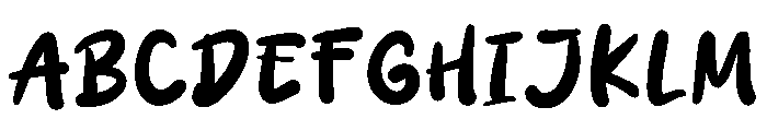 Nara Marker Regular Font UPPERCASE