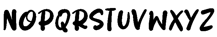 Nara Marker Regular Font UPPERCASE