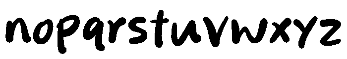 Nara Marker Regular Font LOWERCASE