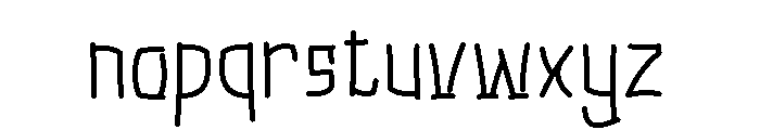 Narexo Regular Font LOWERCASE