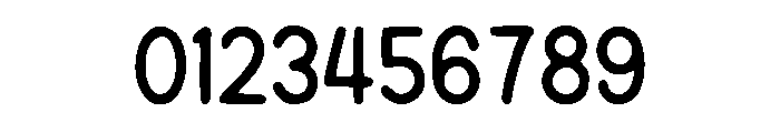 Narrow Tall Cartoon Font OTHER CHARS