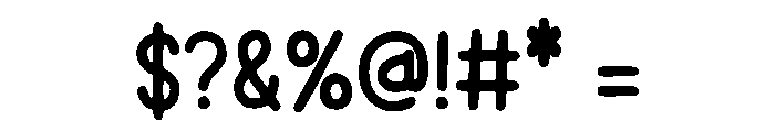 Narrow Tall Cartoon Font OTHER CHARS