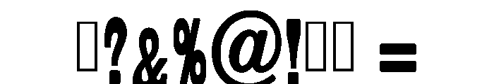 Narrow Vintage Regular Font OTHER CHARS