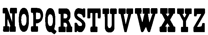 Narrow Vintage Regular Font LOWERCASE