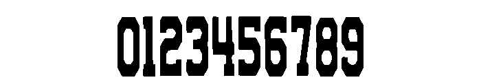 Narrow Western Regular Font OTHER CHARS