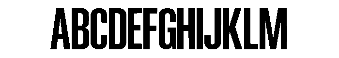 Narrow Font UPPERCASE