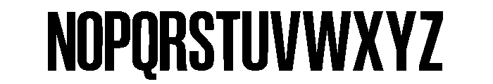 Narrow Font UPPERCASE