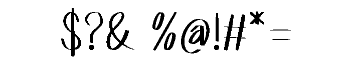 Narrowed Font OTHER CHARS