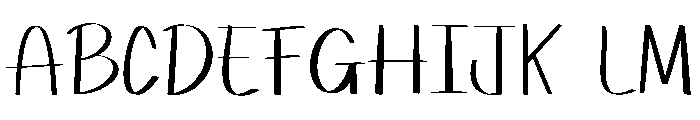 Narrowed Font UPPERCASE