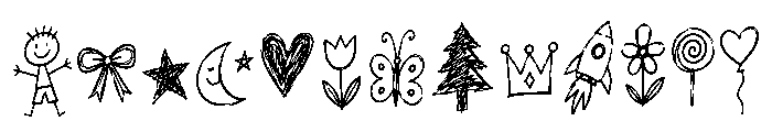 Naruko Doodles Font UPPERCASE