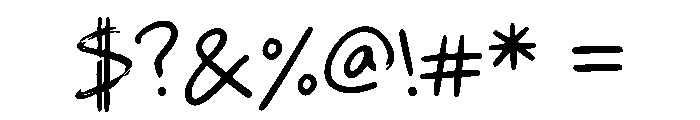 Naruko Rough Font OTHER CHARS