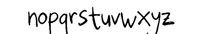 Naruko Rough Font LOWERCASE