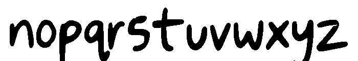 Naruko Script Font LOWERCASE