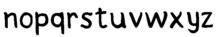 Nasi Putih Regular Font LOWERCASE