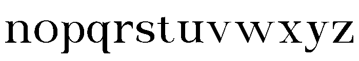 Nasterela Regular Font LOWERCASE