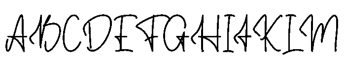 Nasty Person Font UPPERCASE