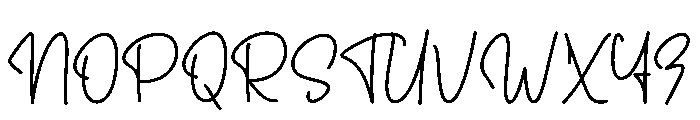 Nasty Person Font UPPERCASE