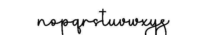 Nasty Person Font LOWERCASE