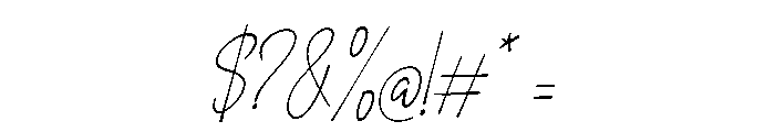 Natacha Italic Font OTHER CHARS