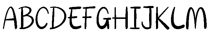 Nates Font UPPERCASE