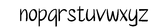 Nates Font LOWERCASE