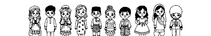 National Dress Day Font OTHER CHARS