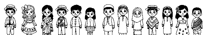 National Dress Day Font UPPERCASE
