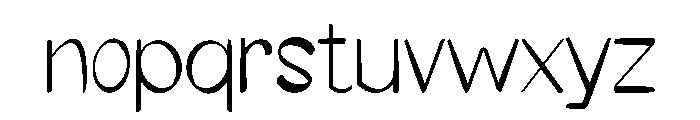 Natura Font LOWERCASE