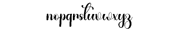 Natural Absolute Font LOWERCASE